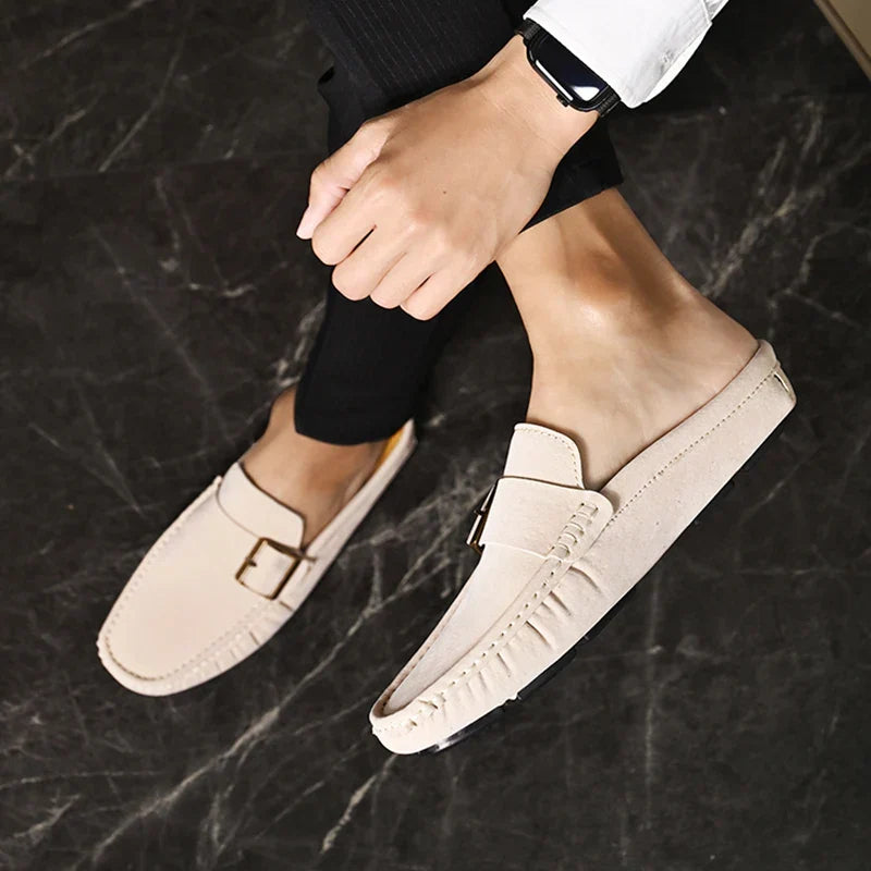 Abby | Classic Buckled Mule Loafers