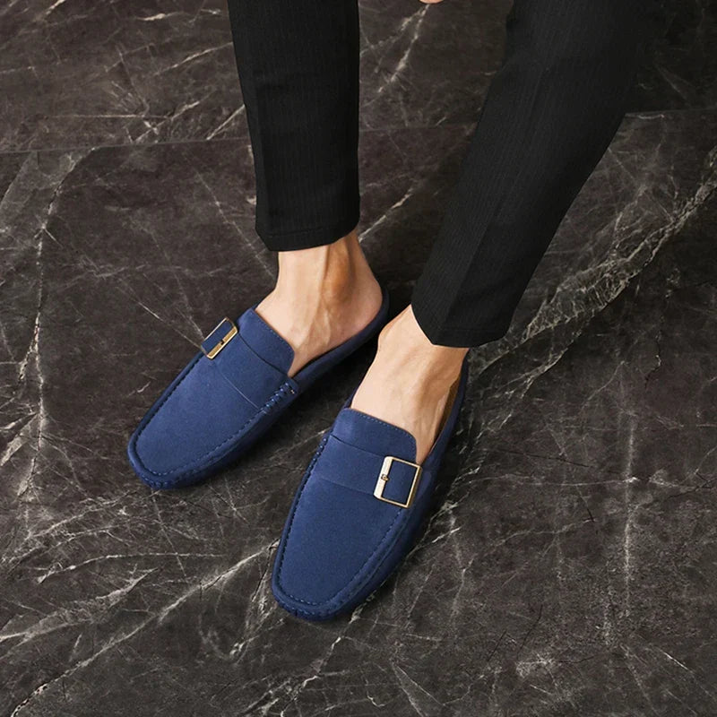 Abby | Classic Buckled Mule Loafers