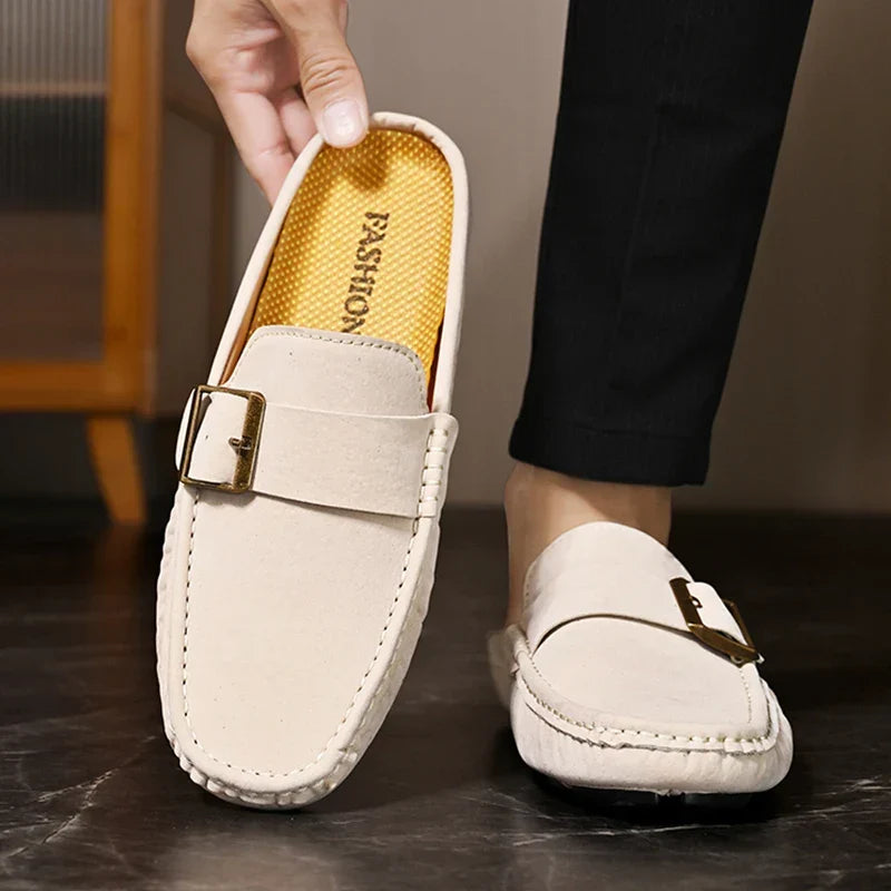Abby | Classic Buckled Mule Loafers