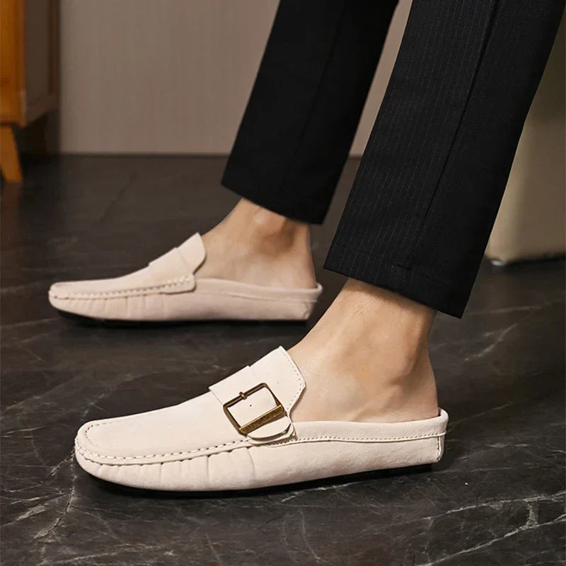 Abby | Classic Buckled Mule Loafers