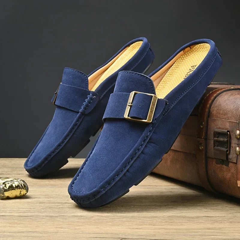 Abby | Classic Buckled Mule Loafers
