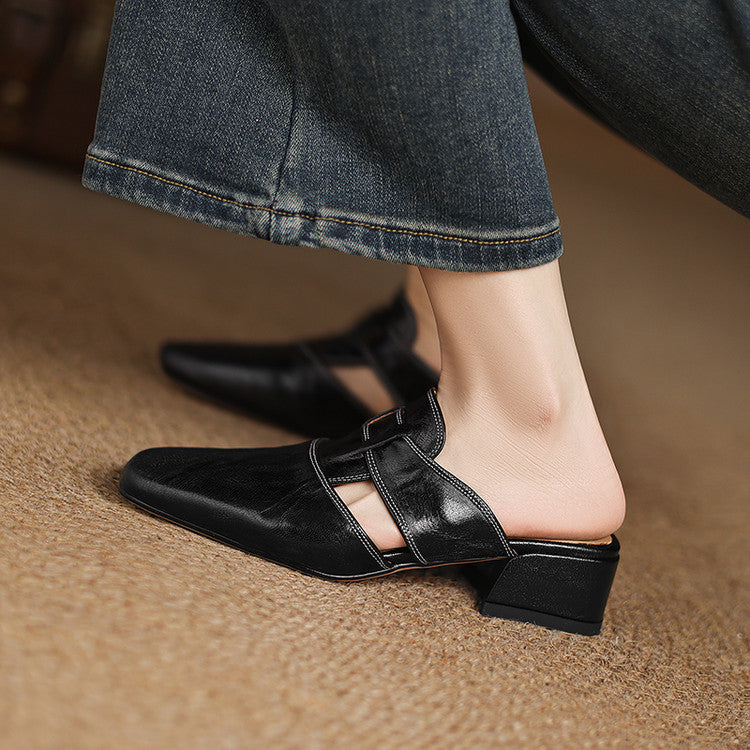 Gabriella | Elegant Wrap Strap Mules