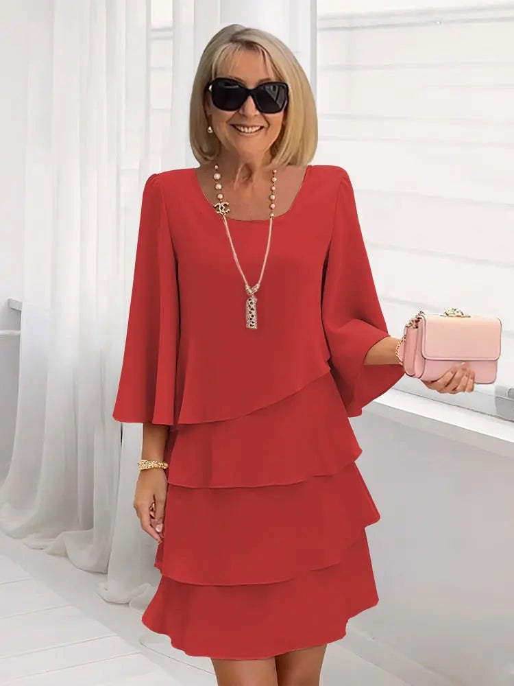 Marisa | Layered A-Line Dress
