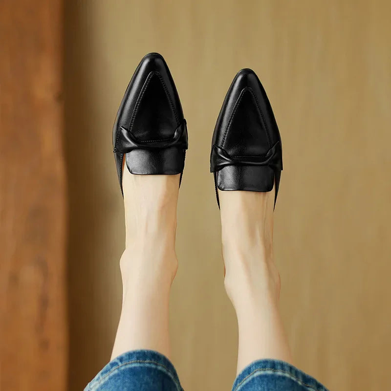 Yetti | Elegant Bow Mule Heels
