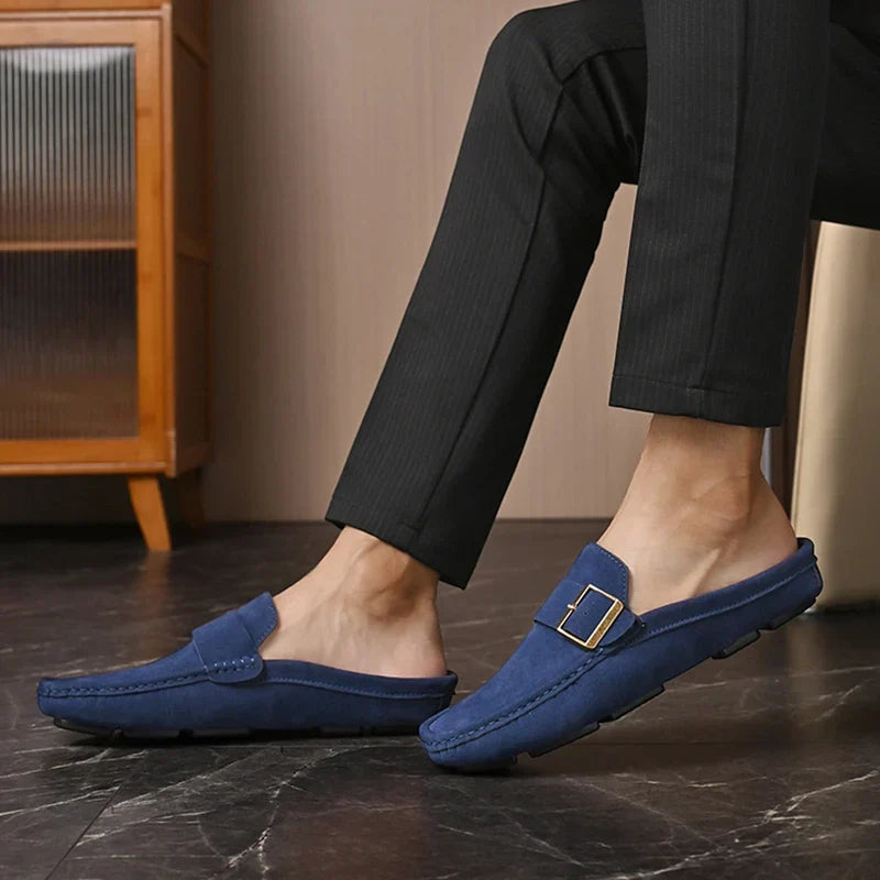 Abby | Classic Buckled Mule Loafers