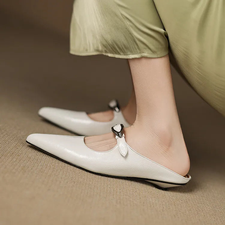 Adore | Pointed-Toe Buckle Mules