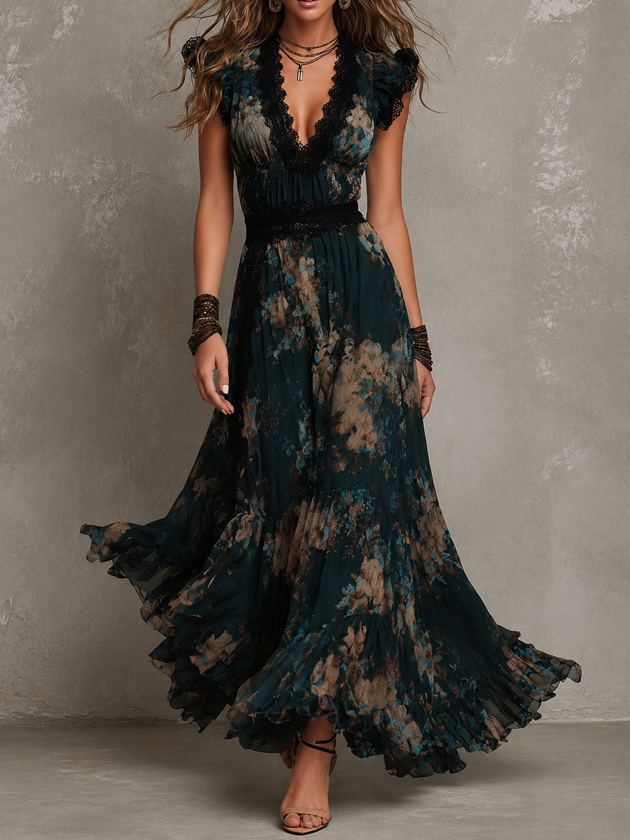 Shania | Floral Tiered Maxi Dress