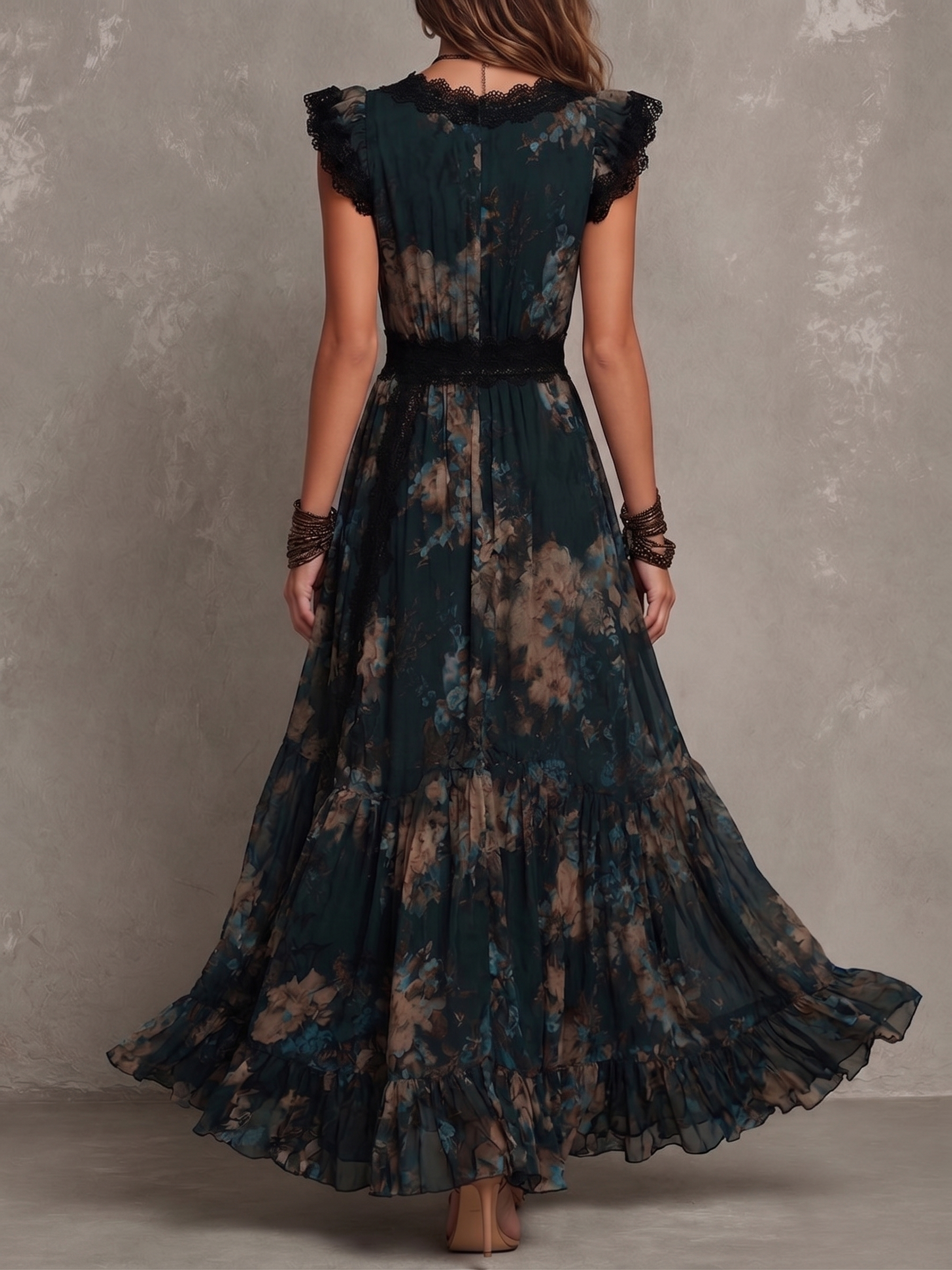 Shania | Floral Tiered Maxi Dress