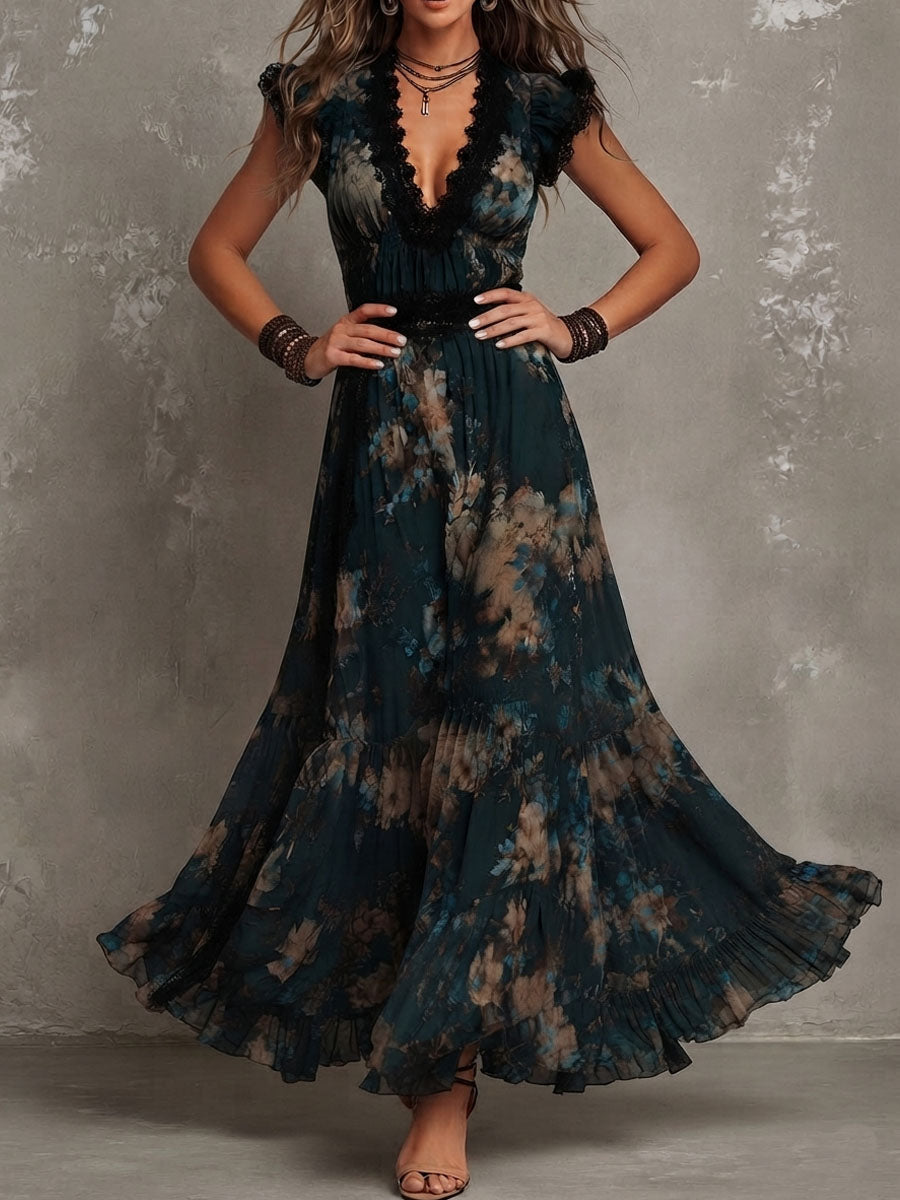 Shania | Floral Tiered Maxi Dress