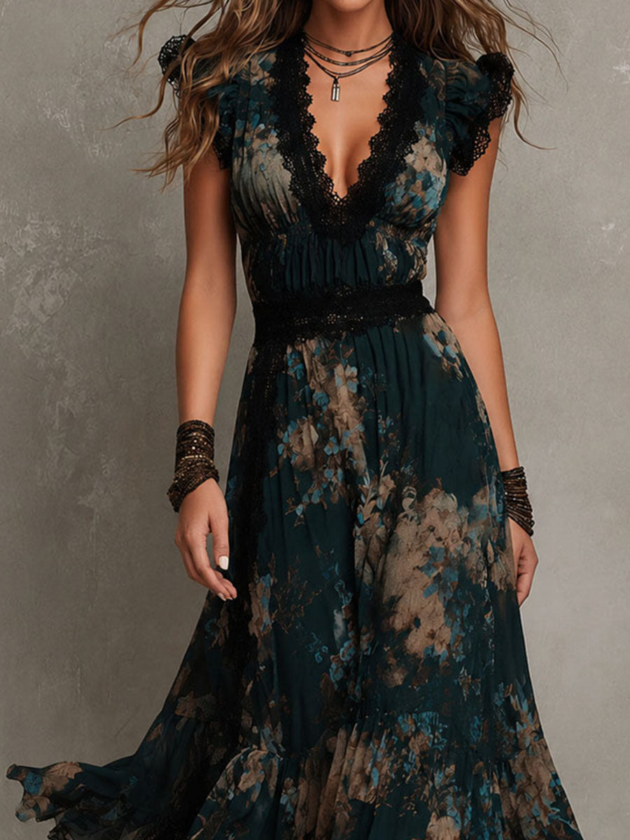 Shania | Floral Tiered Maxi Dress