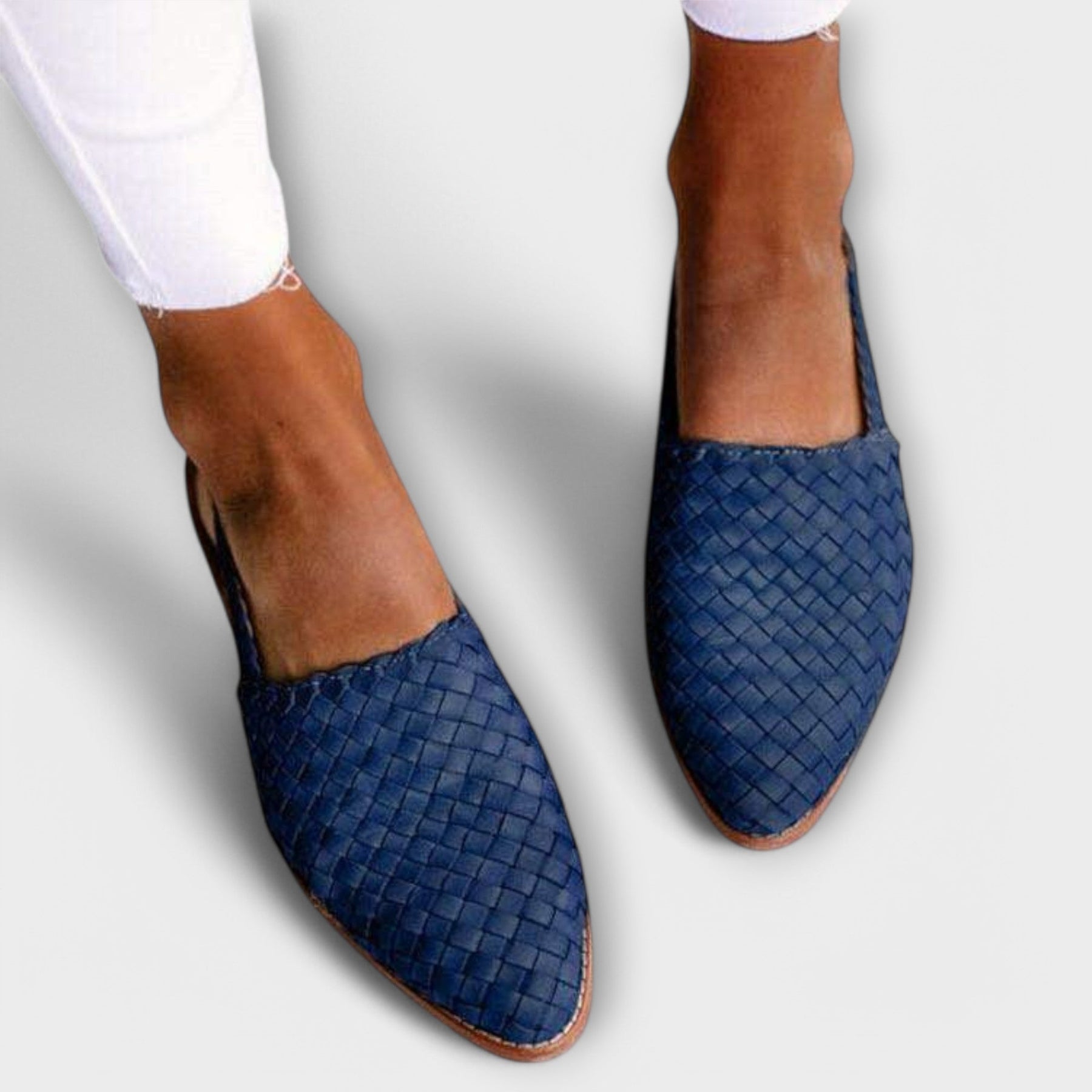 Camille - Woven Slingback Flats
