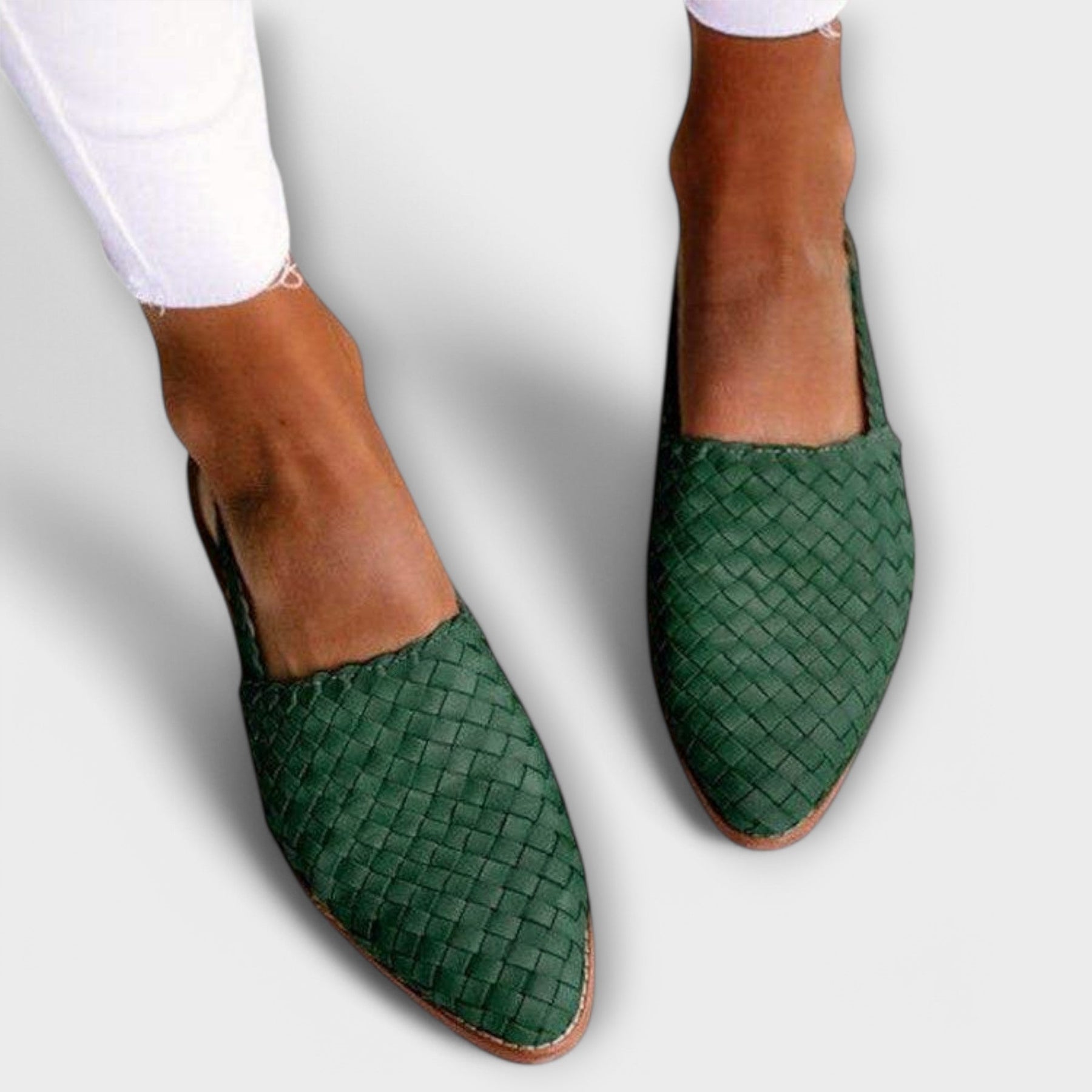 Camille - Woven Slingback Flats