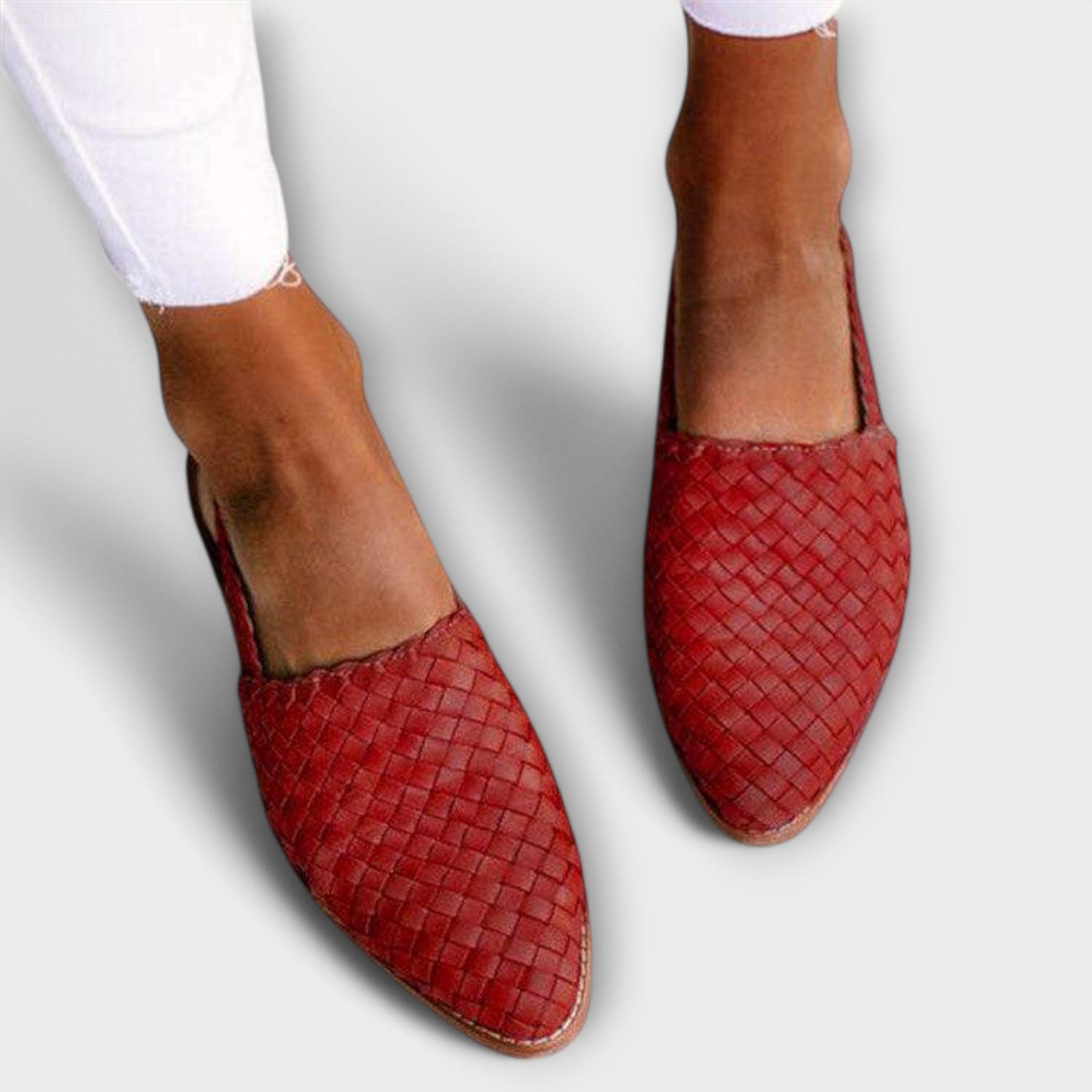 Camille - Woven Slingback Flats