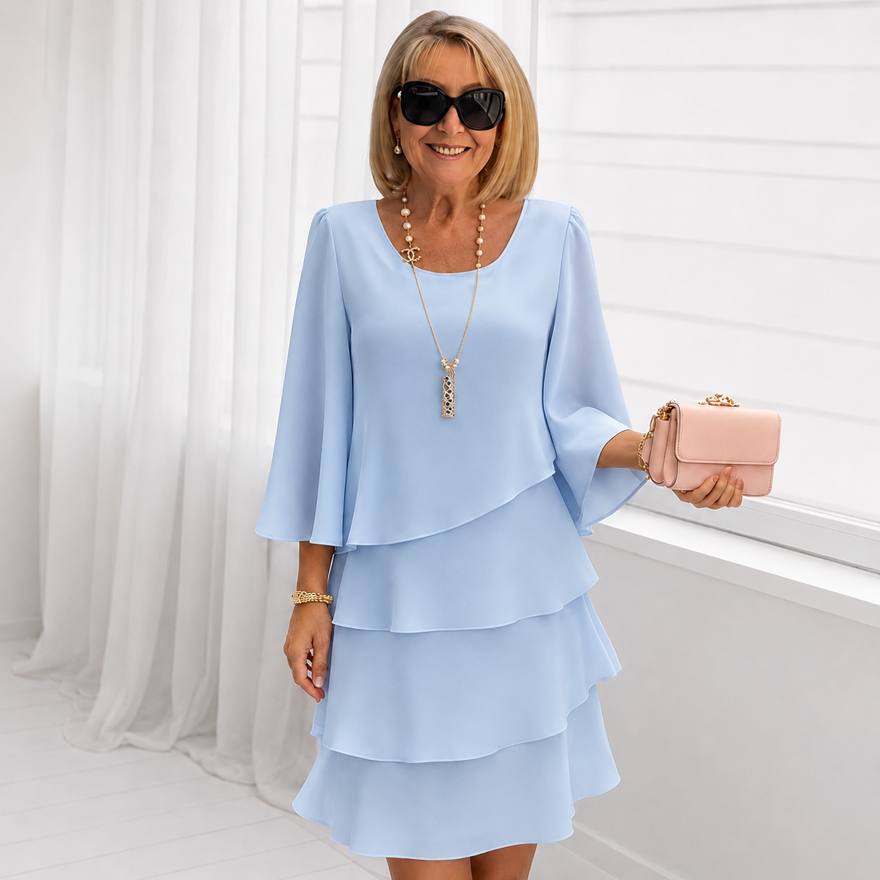 Marisa | Layered A-Line Dress