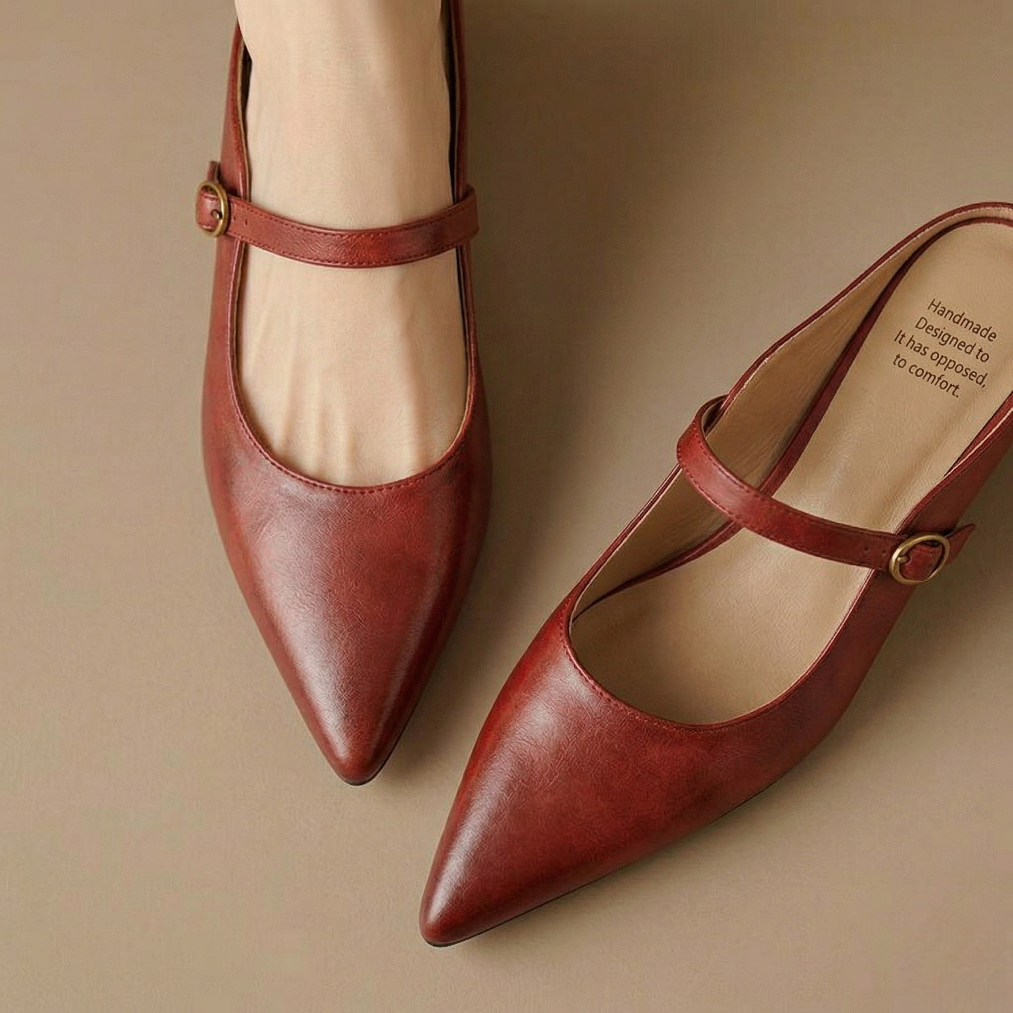 Sienna | Elegant Pointed-Toe Mule Heels