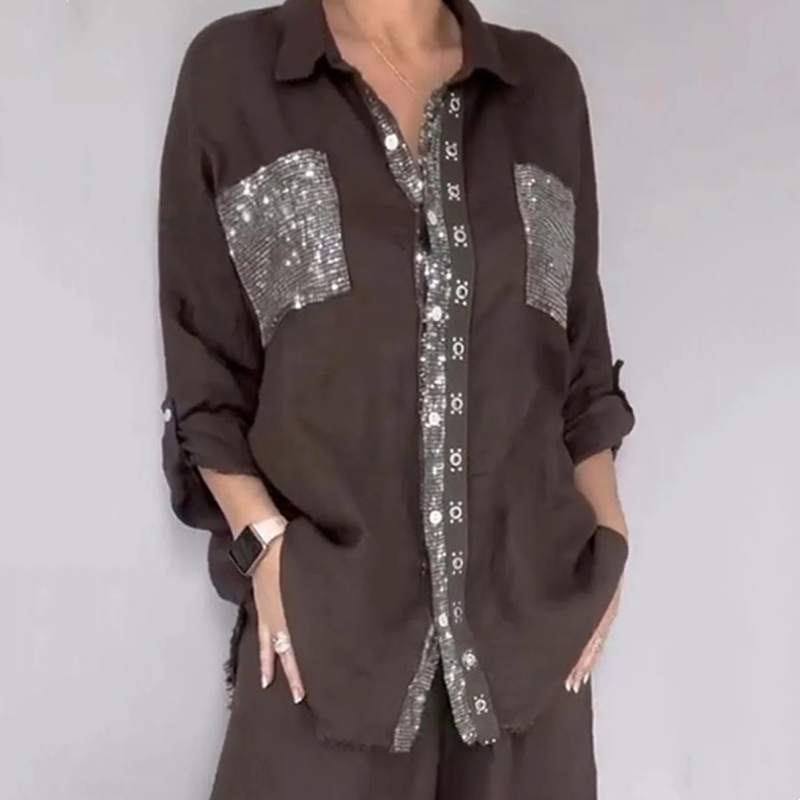 Rossella | Sequin Detail Two-Piece Set